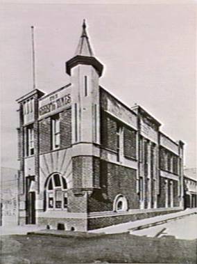 Old Geelong Times Office in Moorabool Street (courtesy LaTrobe Picture Collection, State Library of Victoria)