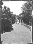 Annie and Violet Bell walking down Burnswark driveway - probably 1918-1919